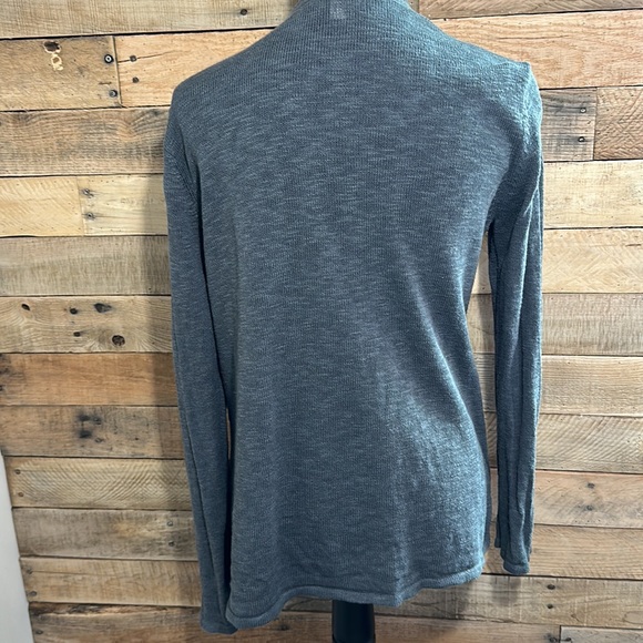 J. Jill Women’s Oversized, Gray Cardigan with Pockets - Picture 2 of 3